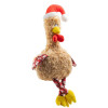 Dog Life Trevor Turkey large Christmas plush dog toy soft turkey with Santa hat