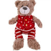 Cupid & Comet Buddy Bear Christmas plush dog toy in festive outfit with squeaker