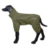 Rukka Thermal Overall 2.0 dog thermal weatherproof winter suit in green on mannequin side view