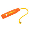Tangelo ORange Ruffwear Lunker Floating Dog Toy – soft, durable toy for fetch and tug games on land and water.