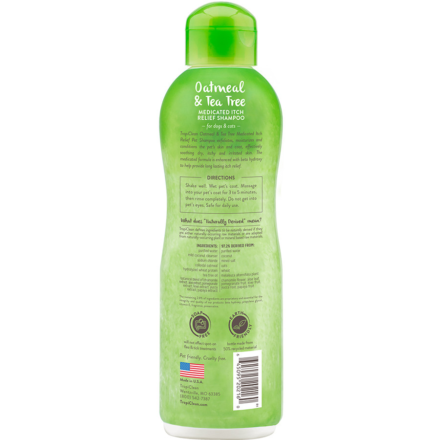 tropiclean oatmeal medicated shampoo