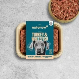 Naturaw Turkey & White Fish RAW dog food, featuring free-range turkey and Seasonla White Fish, available at K9 Active