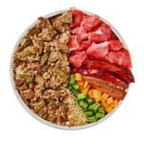 Wilsons Fresh Lamb & Rice Dog Food at K9 Active Dunfermline – natural pantry fresh lamb meal with rice, green beans, carrot, and seaweed for dogs in Fife. Shown in bowl and ingredients