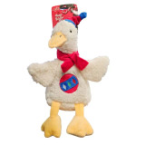 AFP Holiday Gift Goose Christmas dog toy plush textured fabric crinkle squeaker