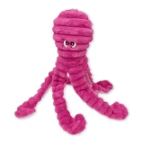 Quapas XXL Giant Octopus 66cm soft plush dog toy with squeaker and crinkle tentacles, in Pink