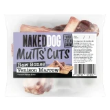 Naked Dog Venison Marrow Bones, pack of three frozen raw venison marrow bones for dogs