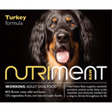 Nutriment Turkey formula raw dog food