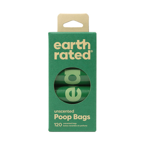 Earth Rated 120 Unscented Poo Bags available at K9 Active