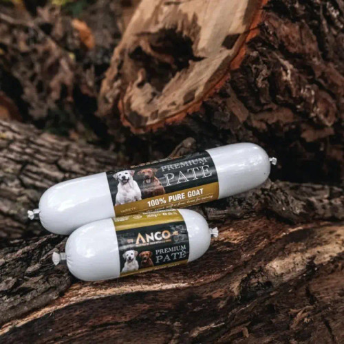 Anco Premium 100% Goat Pate dog treat roll natural soft training treat novel protein