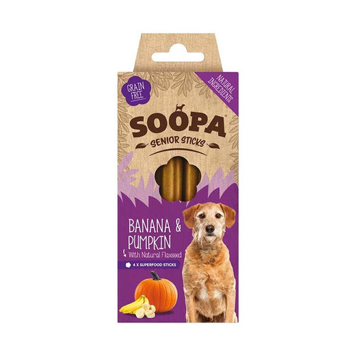 Soopa Banana & Pumpkin Senior Dog Dental Sticks