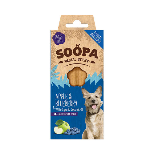 Soopa Apple & Blueberry Seed Dog Dental Sticks