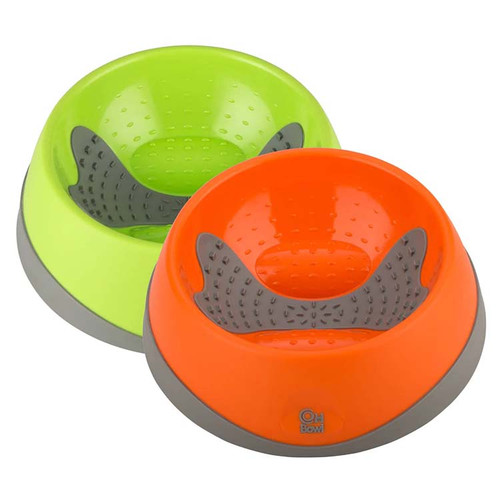 Lickimat OH Bowl in orange and green