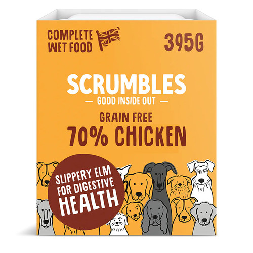 Scrumbles Chicken Wet Food available at K9 Active Natural Dog Store in Dunfermline