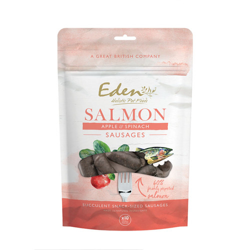 Eden Salmon, Apple & Spinach Sausage dog treats