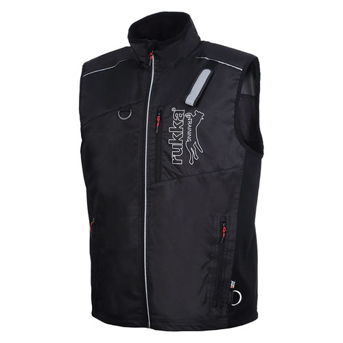 Front View of Rukka Training Vest - Multiple Pockets and D-rings for Dog Training Convenience