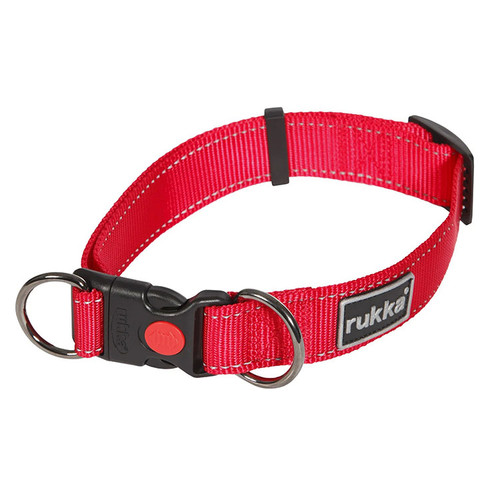 Red Rukka Bliss Collar on white background