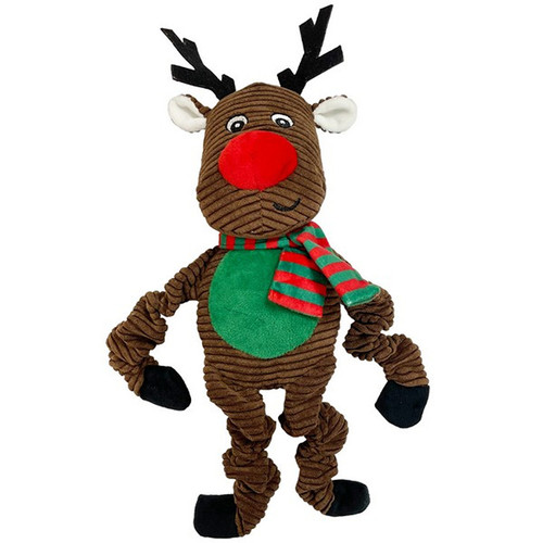 Happy Pet Bungee Reindeer Christmas dog toy