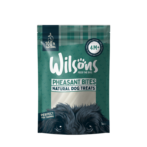 Wilsons Pheasant Bites 200g pack – natural dog treats