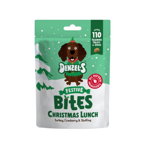 Denzel's Christmas Lunch Bites - Natural Turkey and Cranberry Dog Treats