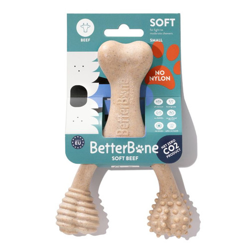 BetterBone Small Soft Strength dog chew – gentle natural chew for puppies, seniors and light chewers in Classic and Beef flavour