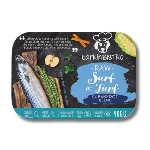 barkinBISTRO RAW Surf and Turf Dog Food 400g – Dunfermline