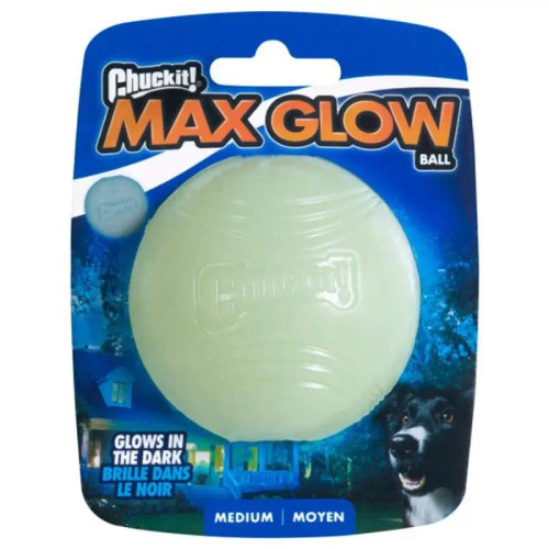 Chuckit Max Glow Ball in size medium single ball