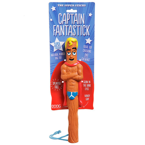 The Super Sticks Captain Fantastick Dog Toy