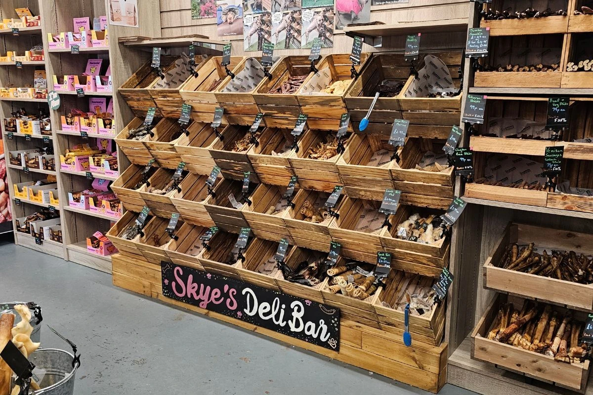 Skye's Deli Bar treat counter, K9 Active Dunfermline
