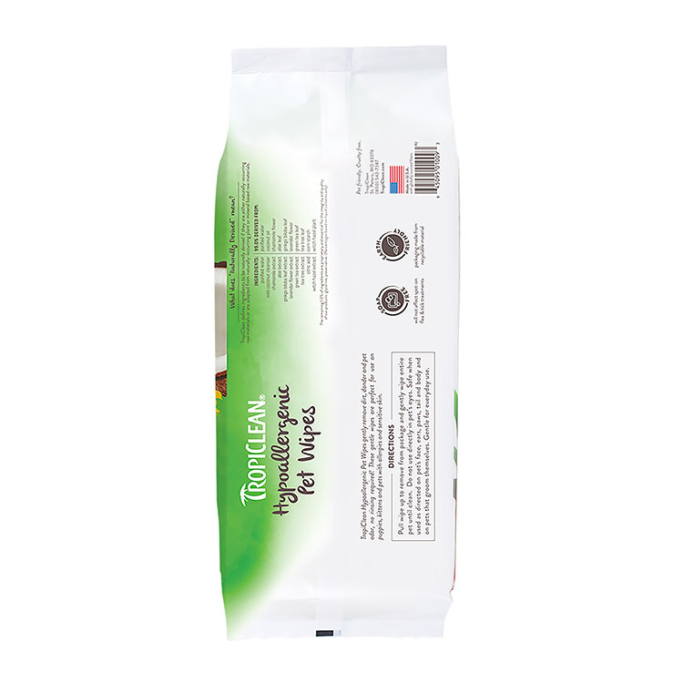 Tropiclean Hypoallergenic Pet Wipes: Gentle Effective
