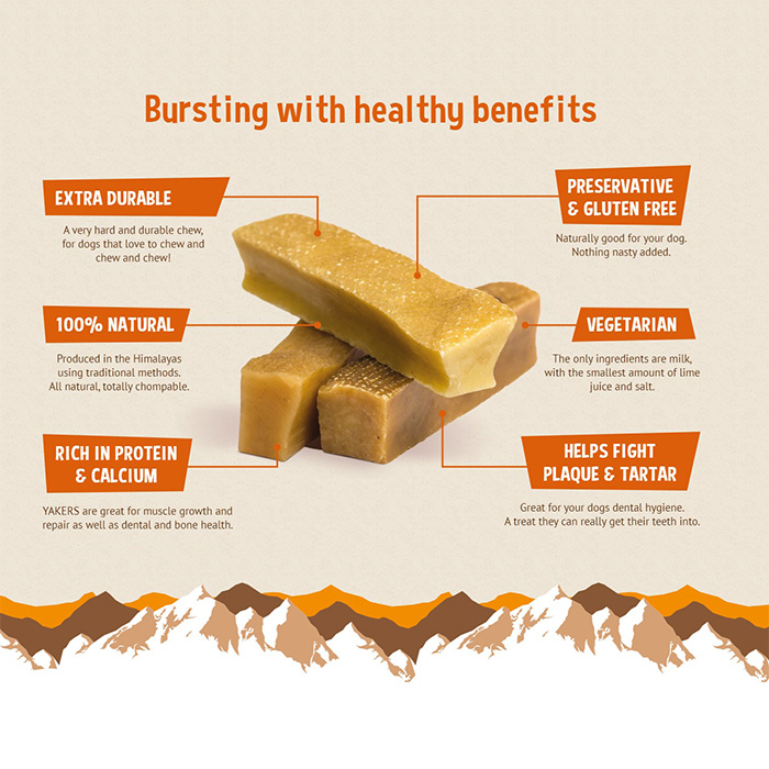 Yakers Yak Milk Chew: 100% Natural Dog Treat UK