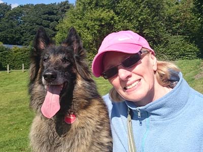 Founding dog and founding owner Amber and Zena from K9 Active