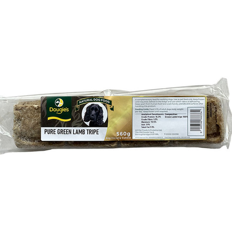 Picture of Dougie’s Pure Green Lamb Tripe | Nutritious Dog Food Supplement | K9 Active