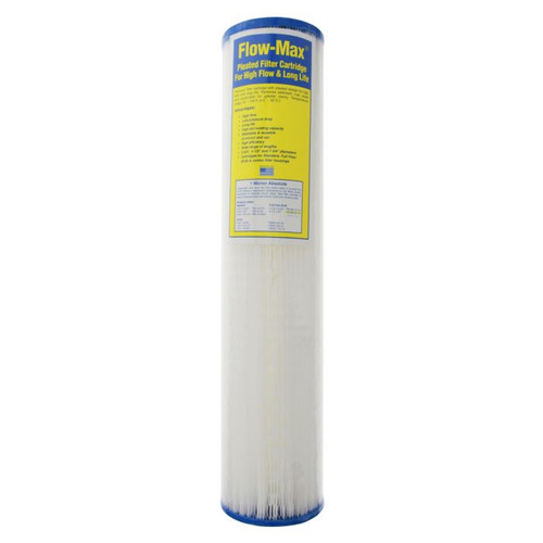 Flow-Max FM-BB-20-5 20"x4.5" Big Blue Full Flow 5 Micron Synthetic Pleated Filter