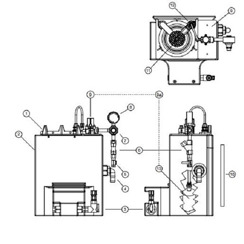 Advantage Controls Solid Feed Systems | Level Float and Inlet Valve Assembly for SFS-G01