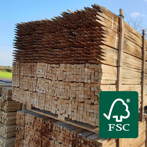 FSC® Certified Hardwood Square Sawn Tree Stakes *Discounted when bought with tree guards