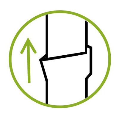 Install the correct way up