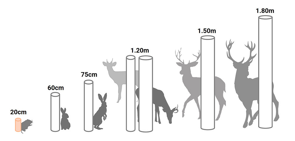 Tubex Vole Guards - Available sizes