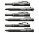TRACER Clog Free Marker Kit - 3pc pack (1x Black / 1x Blue / 1x Red) with site holsters (ACF-MK3)