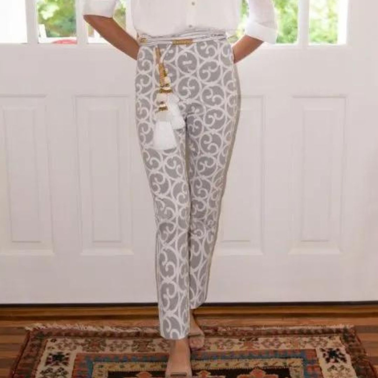 Gretchen Scott - Heaven's Gate Neutral Cotton Spandex GripeLess Pull-on Pant