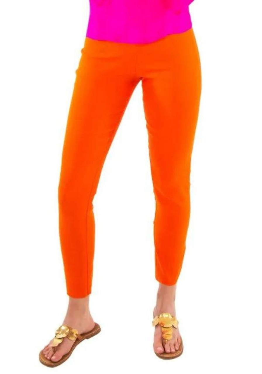 Gretchen Scott - Orange Cotton Spandex GripeLess Pull-on Pant