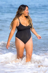 Sunsets Swim Veronica One Piece Black Swimsuit Front