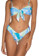 B Swim X Elizabeth Turner Blue Crush Swimwear Ryan  Bikini Bottom Front View