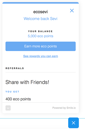 how does the sevi rewards points work?