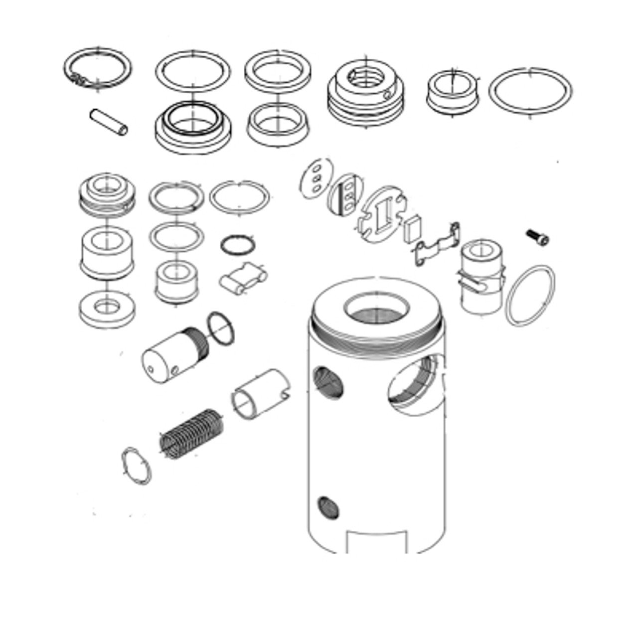 Alemite Major Repair Kit for Air Motor 324400-2, 324400-4, 324400-5 -  393496-1