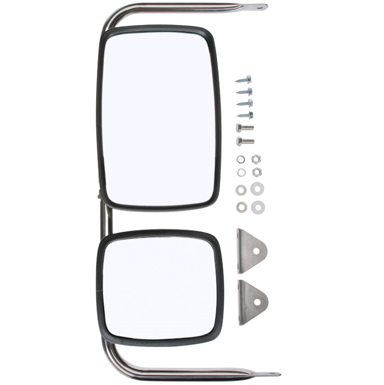 Truck-Lite 21.65-35.43 x 9.76 in. 2 Mirror Assembly Rectangular Black Steel  Universal Combination Mirror - 97668