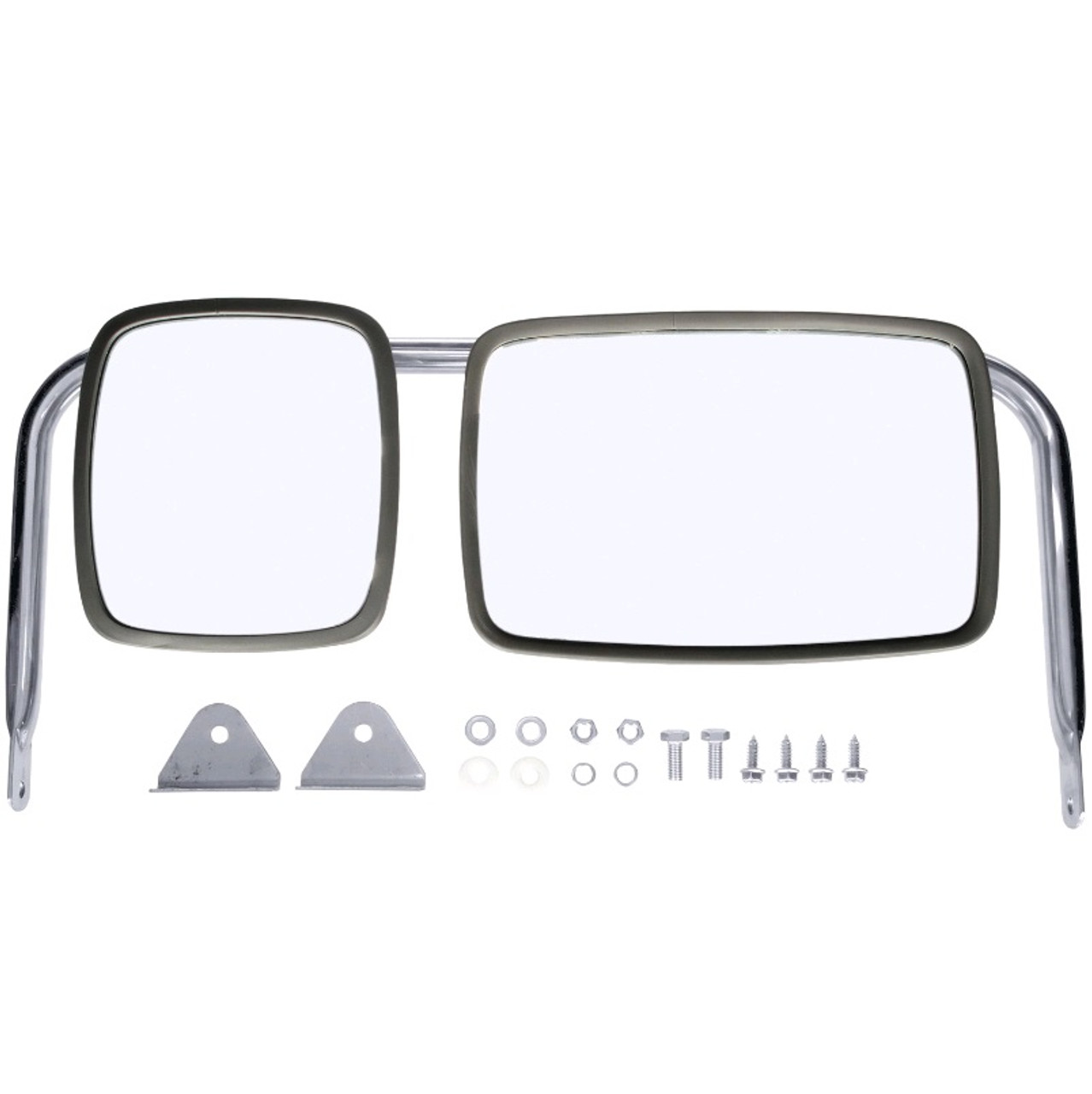 Truck-Lite 21.65-35.43 x 9.76 in. Step Van Assemblies Silver Stainless  Steel West Coast Mirror - 97846