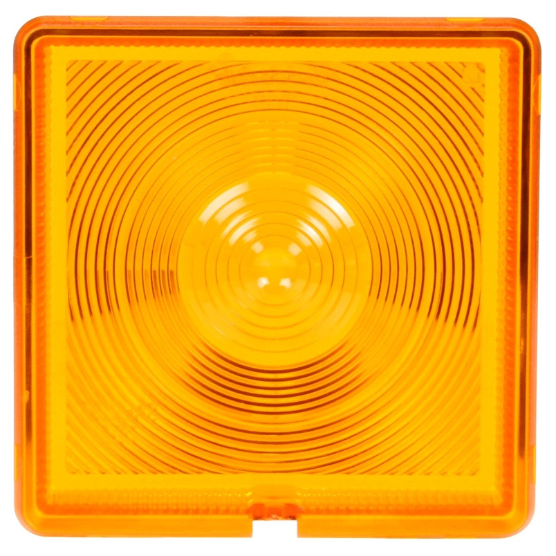 Replacement Amber Round Lens (4" Diameter) - Fits Peterbilt, Kenworth, Freightliner, Western Star Trucks