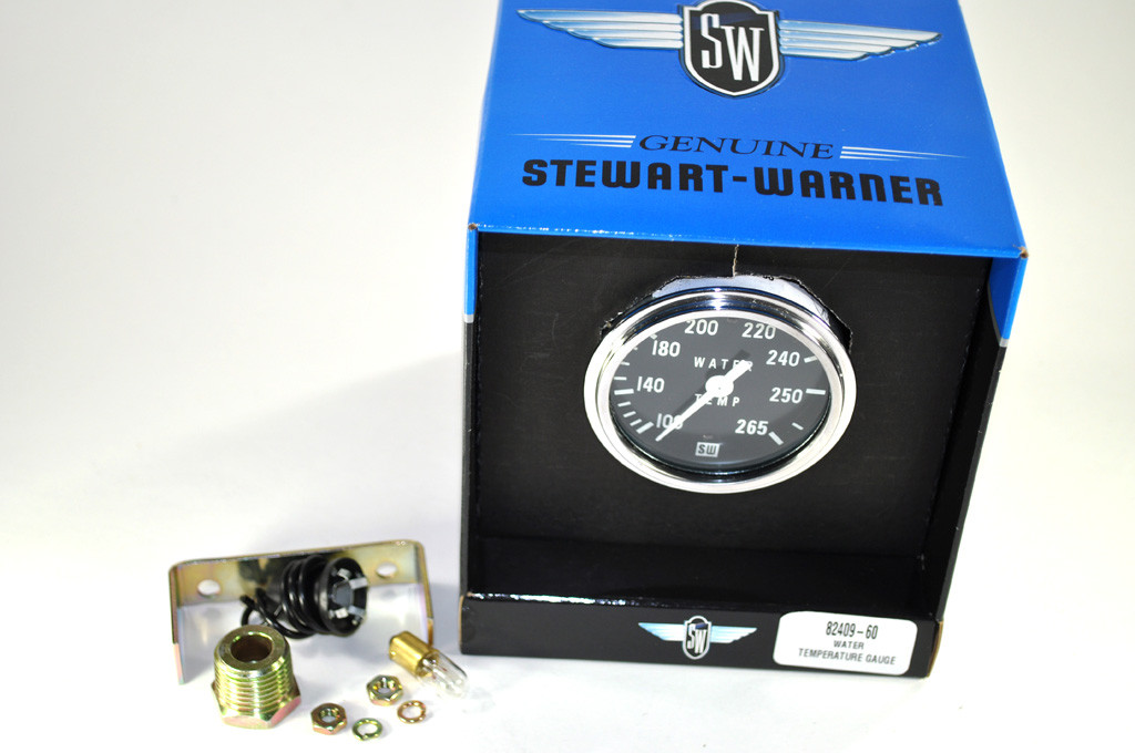 Stewart Warner Water Temp Gauge 82409-60