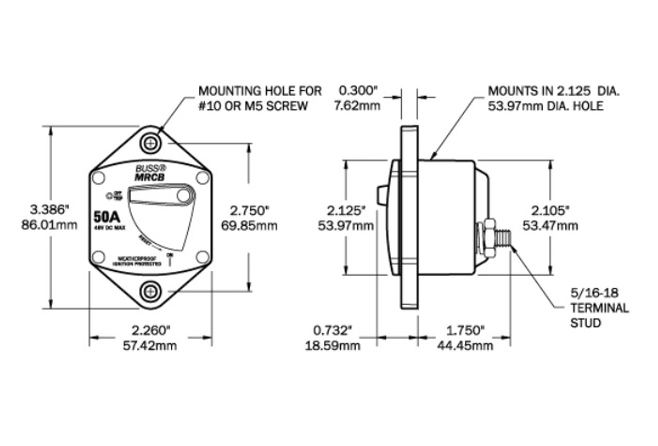 Blue Sea Systems Circuit Breaker 7035