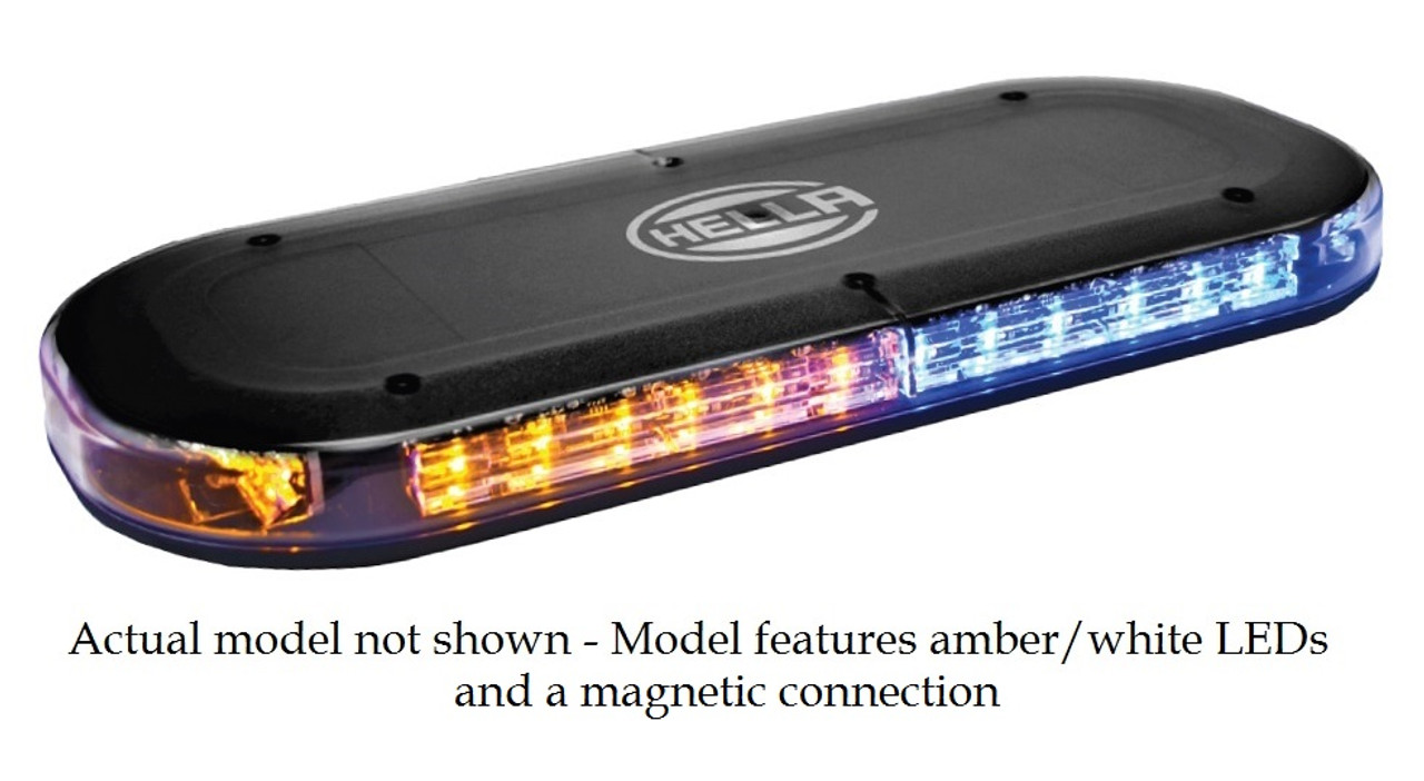 Hella MLB 200 Magnetic Dual Color Mini Amber/White LED Light Bar 12-24V -  H27997511